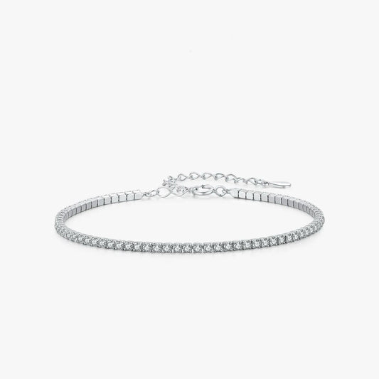NobleJewels Silver Sparkling Bracelet