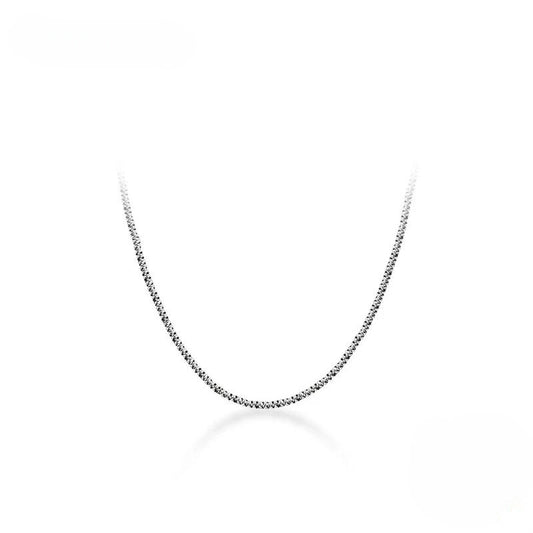 NobleJewels-Silver Sparkling Necklace