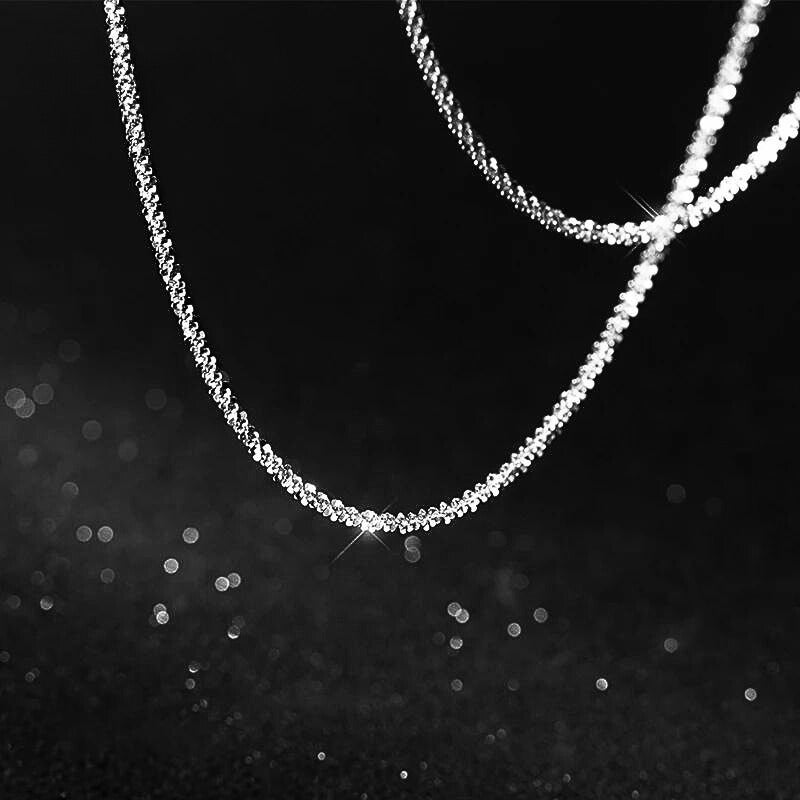 NobleJewels-Silber Sparkling Halskette